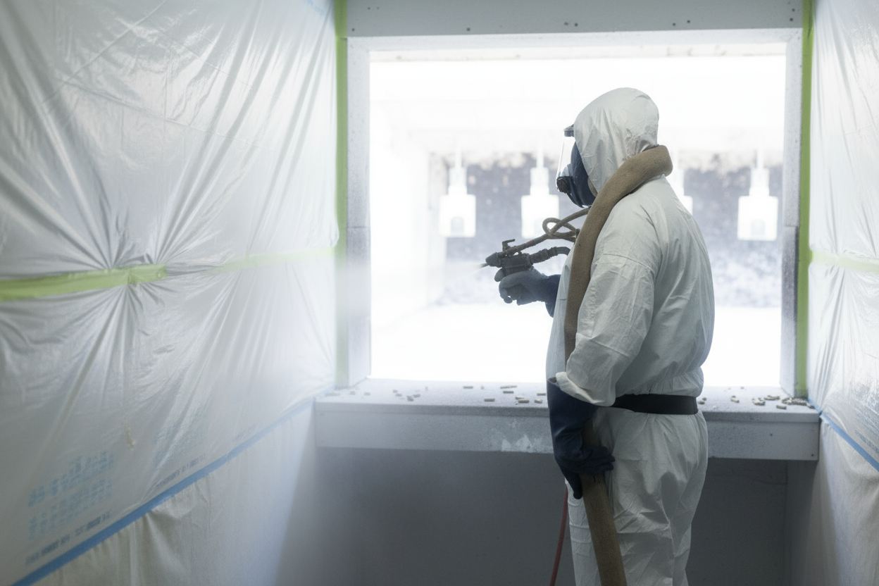 Polyurea spray application by American polyurea manufacturer