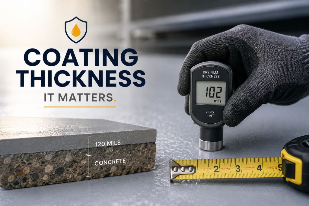 polyurea coating thickness mils